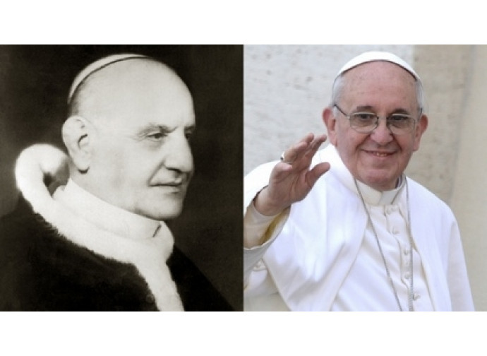 Papa Giovanni XXIII e papa Francesco